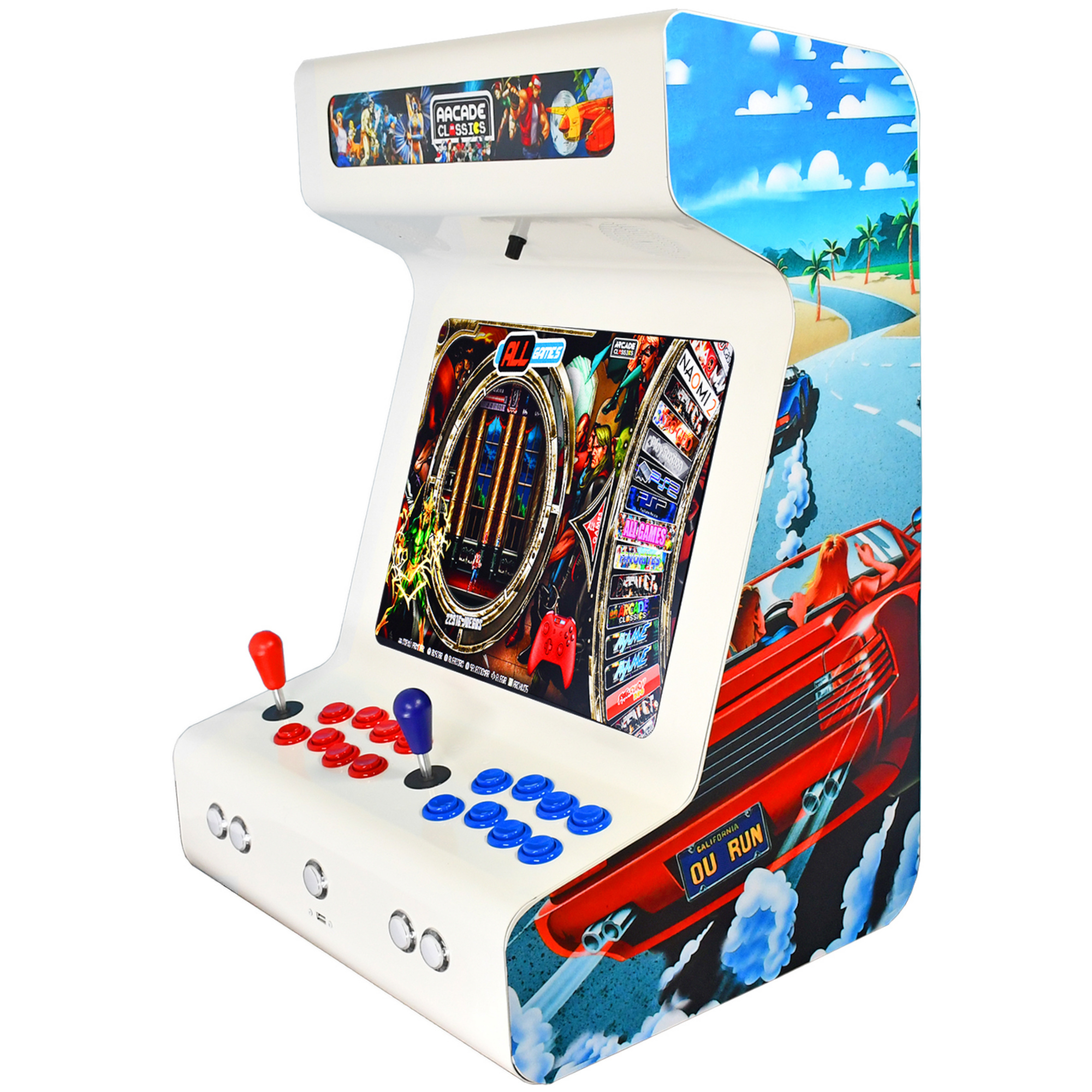Máquinas Arcade: Variedad de modelos y colores