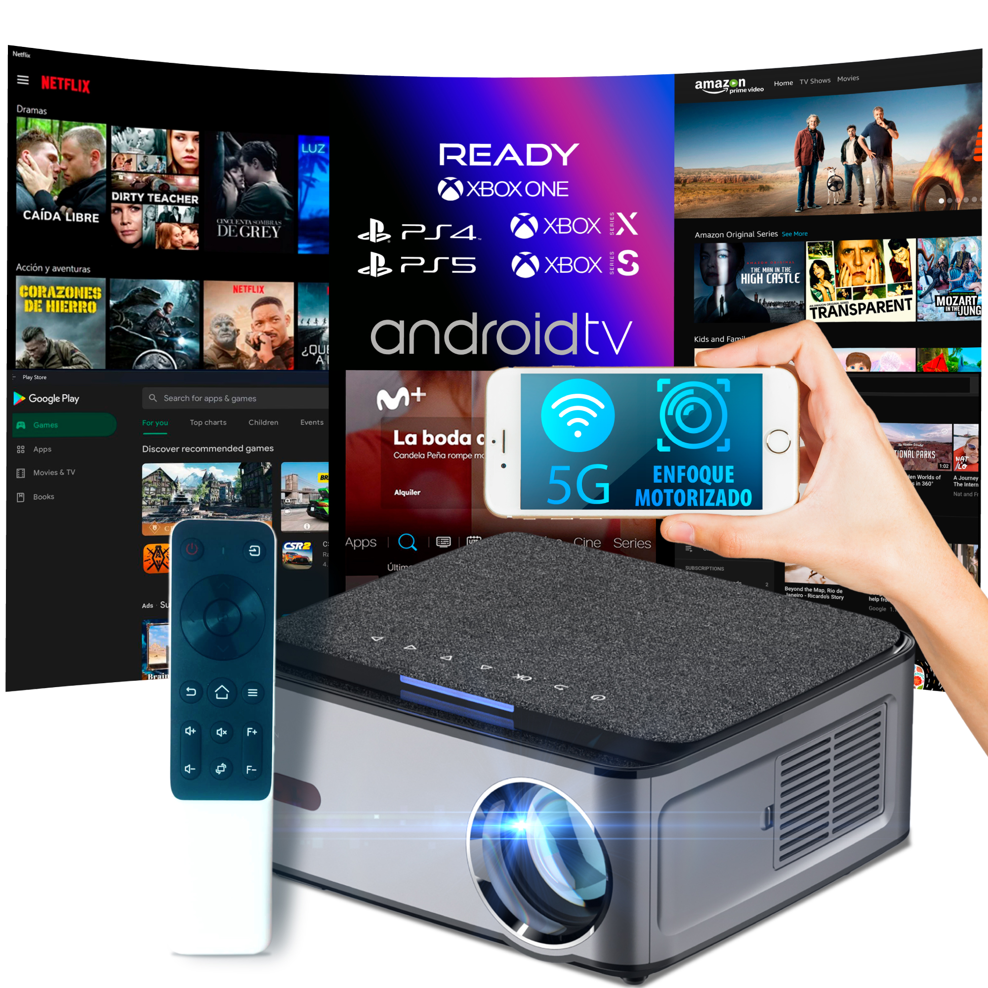 Proyector 4k Con Wifi 5g Android 9.0 Con 10000 Lúmenes Para Cine En con  Ofertas en Carrefour