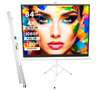 Pantalla de proyección con tripode 84" Luxscreen (171x128cm) Pantalla de proyección con tripode 84" Luxscreen (171x128cm)