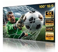 Pantalla de proyeccion formato marco fijo 100" Blaco mate 1.1 Pantalla de proyeccion formato marco fijo 100" Blaco mate 1.1