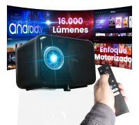 UnicView JS30 Proyector Android TV con HDMI de Salida UltraHD 4K